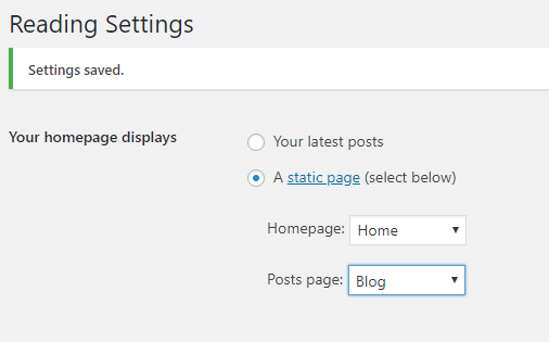 how to show your posts on home page